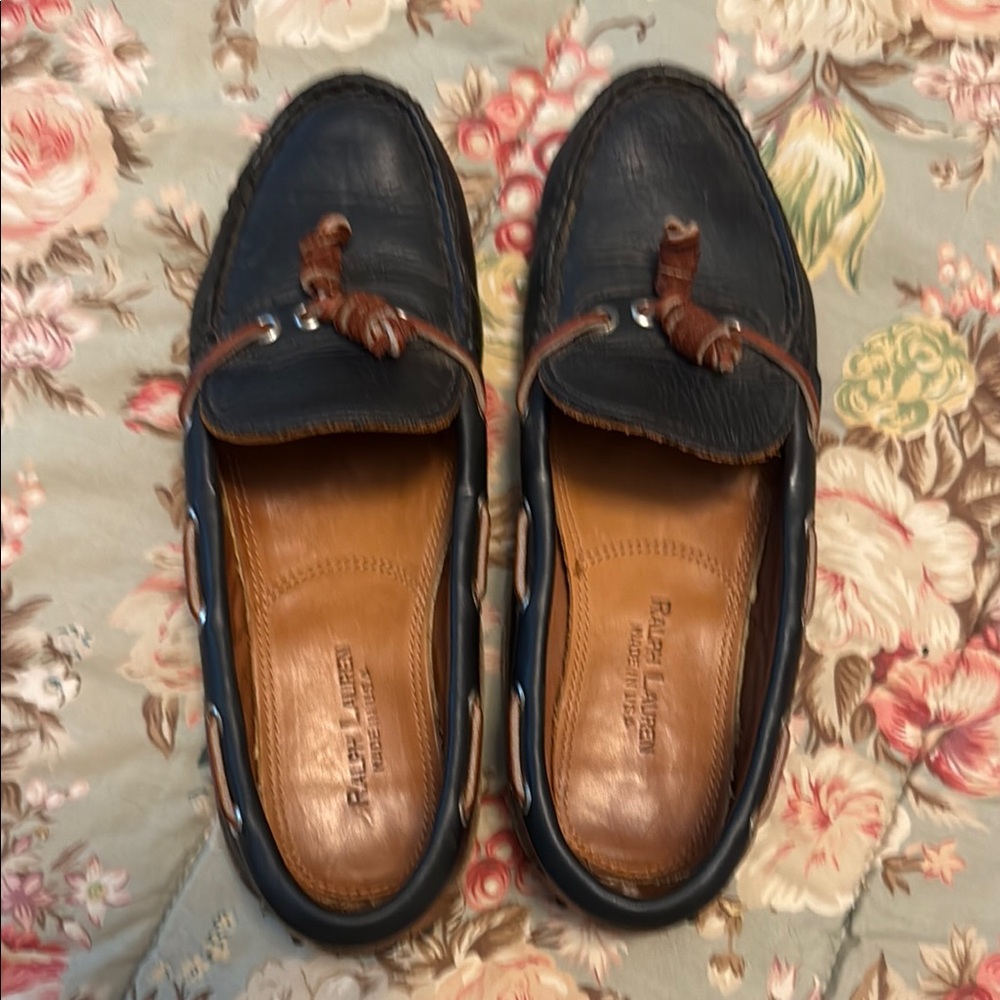 Polo by Ralph Lauren Blue Flats Classic Design